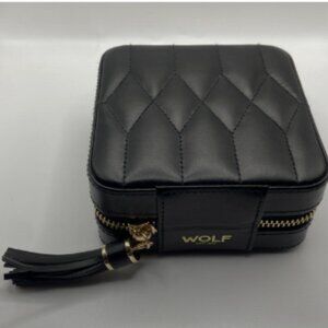 Wolf Caroline | Leather Zip Travel Jewelry Box orig $185